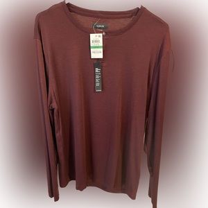 ALFANI Men’s Tango Red Long Sleeved Shirt, Size Large